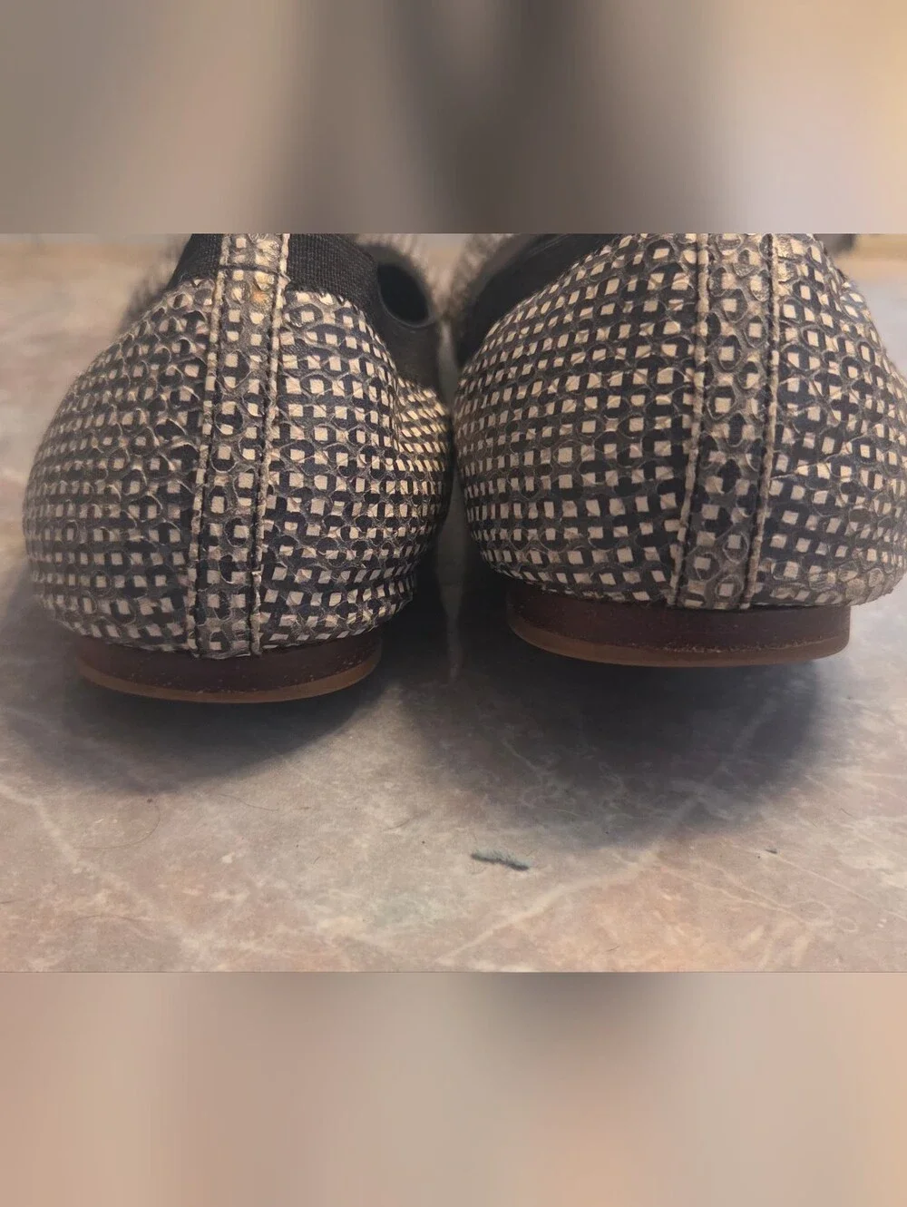 Tory Burch Black & White Ballet Flats